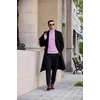 image:imageCOOFANDY Mens Turtleneck Sweater Casual Knitted Pullover SweaterPurple