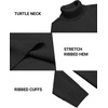 image:imageCOOFANDY Mens Turtleneck Sweaters Slim Fit Casual Dress Knitted Turtle NeckBlack
