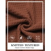 image:imageCOOFANDY Mens Turtleneck Sweaters Slim Fit Casual Dress Knitted Turtle NeckBrown