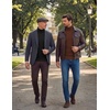 image:imageCOOFANDY Mens Turtleneck Sweaters Slim Fit Casual Dress Knitted Turtle NeckBrown