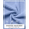 image:imageCOOFANDY Mens Turtleneck Sweaters Slim Fit Casual Dress Knitted Turtle NeckLight Blue