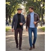 image:imageCOOFANDY Mens Turtleneck Sweaters Slim Fit Casual Dress Knitted Turtle NeckLight Blue
