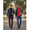 image:imageCOOFANDY Mens Turtleneck Sweaters Slim Fit Casual Dress Knitted Turtle NeckRed