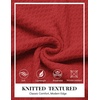 image:imageCOOFANDY Mens Turtleneck Sweaters Slim Fit Casual Dress Knitted Turtle NeckRed