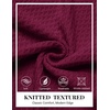 image:imageCOOFANDY Mens Turtleneck Sweaters Slim Fit Casual Dress Knitted Turtle NeckWine Red