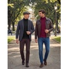 image:imageCOOFANDY Mens Turtleneck Sweaters Slim Fit Casual Dress Knitted Turtle NeckWine Red