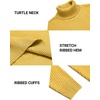image:imageCOOFANDY Mens Turtleneck Sweaters Slim Fit Casual Dress Knitted Turtle NeckYellow