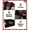 image:imageCOOFANDY Mens Ugly Christmas Sweater Knitted Christmas Cardigan SweaterBlackreindeersantacane