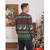 image:imageCOOFANDY Mens Ugly Christmas Sweater Knitted Christmas Cardigan SweaterChristmas Green and Red