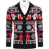 image:imageCOOFANDY Mens Ugly Christmas Sweater Knitted Christmas Cardigan SweaterChristmas Santagift