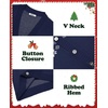 image:imageCOOFANDY Mens Ugly Christmas Sweater Knitted Christmas Cardigan SweaterNavy Blue Reindeersnowflake