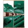 image:imageCOOFANDY Mens Ugly Christmas Sweater Quarter Zip Holiday Xmas Knit PulloverAsnowflake Reindeer Green