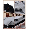 image:imageCOOFANDY Mens Ugly Christmas Sweater Quarter Zip Holiday Xmas Knit PulloverPolkadot Reindeer Black