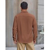 image:imageCOOFANDY Mens Waffle Shirt Jacket Casual Overshirt Long Sleeve Lightweight Textured Shacket with PocketBeige