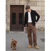image:imageCOOFANDY Mens Waffle Shirt Jacket Casual Overshirt Long Sleeve Lightweight Textured Shacket with PocketBlack