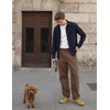 image:imageCOOFANDY Mens Waffle Shirt Jacket Casual Overshirt Long Sleeve Lightweight Textured Shacket with PocketNavy Blue