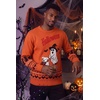 image:imageCOOFANDY Ugly Christmas and Halloween Sweater Mens Crewneck Pullover2orange  Halloween Ghost  Puppy