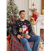 image:imageCOOFANDY Ugly Christmas and Halloween Sweater Mens Crewneck PulloverBlack  Santa Beer