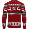 image:imageCOOFANDY Ugly Christmas and Halloween Sweater Mens Crewneck PulloverBurgundy  Vintage Reindeer