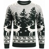 image:imageCOOFANDY Ugly Christmas and Halloween Sweater Mens Crewneck PulloverDark Green Tree  Reindeer