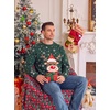 image:imageCOOFANDY Ugly Christmas and Halloween Sweater Mens Crewneck PulloverGreen  Cute Reindeer