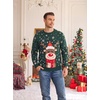image:imageCOOFANDY Ugly Christmas and Halloween Sweater Mens Crewneck PulloverGreen  Cute Reindeer