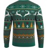 image:imageCOOFANDY Ugly Christmas and Halloween Sweater Mens Crewneck PulloverGreen  Reindeer Snowflake