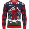 image:imageCOOFANDY Ugly Christmas and Halloween Sweater Mens Crewneck PulloverNavy  Golf Santa