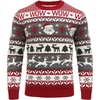 image:imageCOOFANDY Ugly Christmas and Halloween Sweater Mens Crewneck PulloverNavy  Santa Reindeer