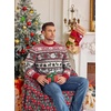 image:imageCOOFANDY Ugly Christmas and Halloween Sweater Mens Crewneck PulloverNavy  Santa Reindeer