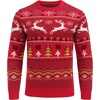 image:imageCOOFANDY Ugly Christmas and Halloween Sweater Mens Crewneck PulloverRed  Reindeer Snowflake
