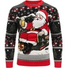 image:imageCOOFANDY Ugly Christmas and Halloween Sweater Mens Crewneck PulloverWhite  Santa Beer  Sleigh