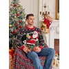 image:imageCOOFANDY Ugly Christmas and Halloween Sweater Mens Crewneck PulloverWhite  Santa Beer  Sleigh