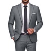 image:imageCOOFANDY Mens 2 Piece Suits Classic Fit One Button Suits Tuxedo JacketDark Grey