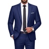 image:imageCOOFANDY Mens 2 Piece Suits Classic Fit One Button Suits Tuxedo JacketNavy Blue