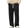 image:imageCOOFANDY Mens Casual Corduroy Pants Baggy Sweatpants Loose Fit Wide LegBlack