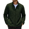 image:imageCOOFANDY Mens Fleece Jackets Full Zip Lightweight Casual Sweater JacketArmy Green