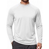 image:imageCOOFANDY Mens Thermal Long Sleeve Shirt Mock Turtleneck Fleece Base Layer02 Bleached