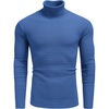 image:imageCOOFANDY Mens Turtleneck Sweaters Slim Fit Casual Dress Knitted Turtle NeckBlue