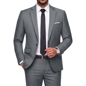 image:imageCOOFANDY Mens 2 Piece Suits Classic Fit One Button Suits Tuxedo JacketDark Grey