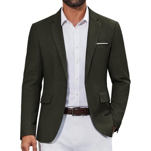 image:imageCOOFANDY Mens Casual Blazer Lightweight Sport Coat One Button Suit JacketZarmy Green