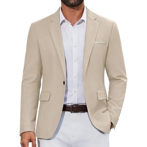 image:imageCOOFANDY Mens Casual Blazer Lightweight Sport Coat One Button Suit JacketZkhaki