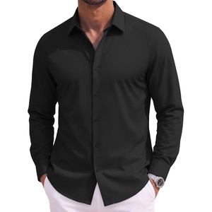 image:imageCOOFANDY Mens Casual Button Down Shirts Long Sleeve Vintage Denim ShirtBlack