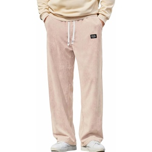 image:imageCOOFANDY Mens Casual Corduroy Pants Baggy Sweatpants Loose Fit Wide LegCream