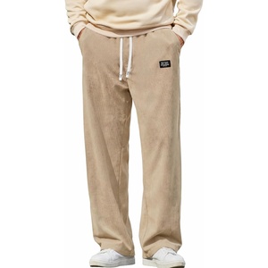 image:imageCOOFANDY Mens Casual Corduroy Pants Baggy Sweatpants Loose Fit Wide LegKhaki