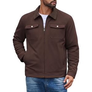 image:imageCOOFANDY Mens Casual Work Jacket Quilted Lined Jackets Fall Winter CoatBrown