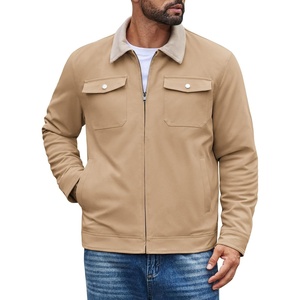 image:imageCOOFANDY Mens Casual Work Jacket Quilted Lined Jackets Fall Winter CoatKhaki
