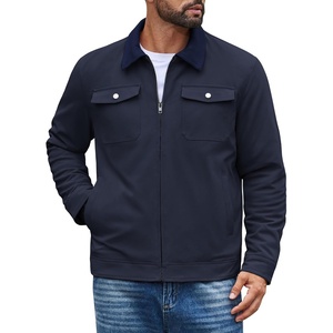 image:imageCOOFANDY Mens Casual Work Jacket Quilted Lined Jackets Fall Winter CoatNavy Blue