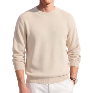 image:imageCOOFANDY Mens Crewneck Sweater Lightweight Ribbed Knit Pullover SweatersBeige