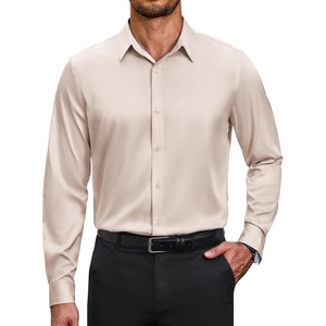 image:imageCOOFANDY Mens Dress Shirts Long Sleeve Wrinkle Free Stretch Button Down Shirts Formal Business ShirtsChampagne Color